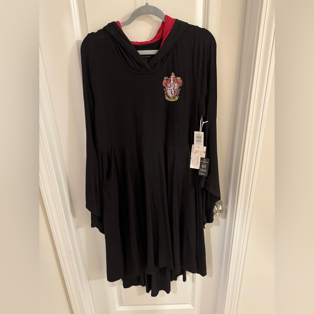 Torrid Harry Potter Gryffindor Hooded Robe Dress